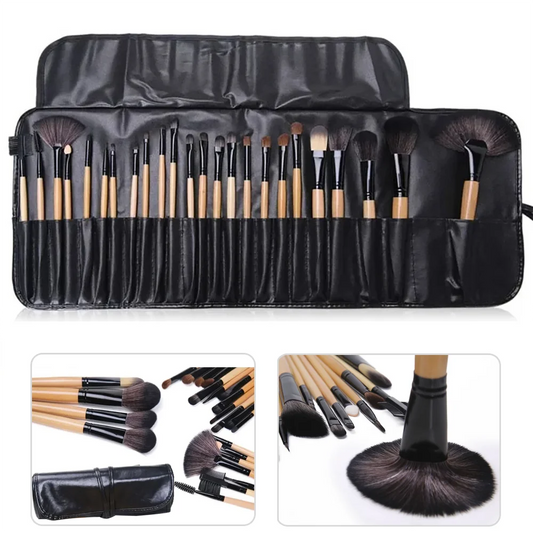 Pro-Grade 24 Makeup Brushes